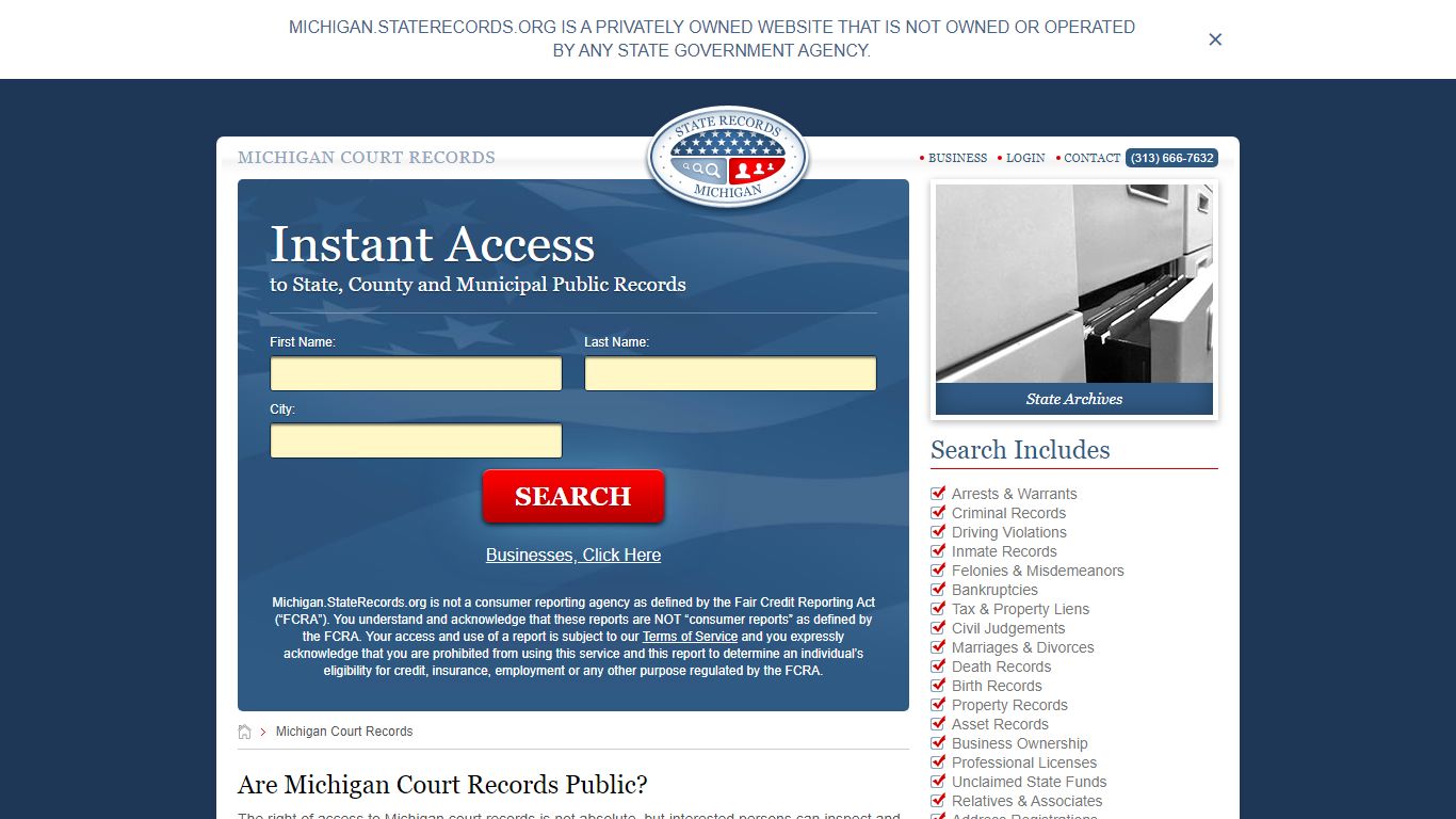 Michigan Court Records | StateRecords.org